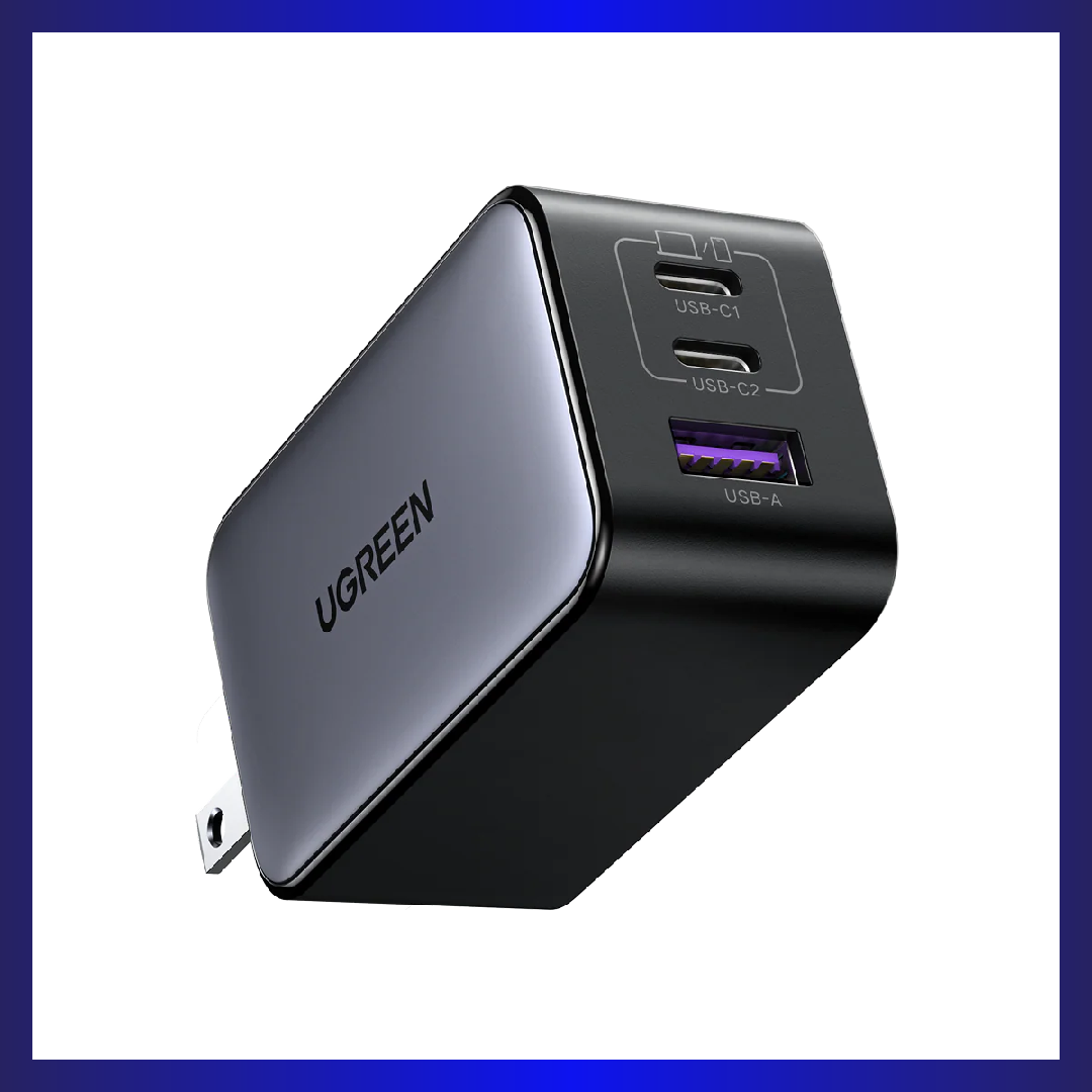 UGREEN Nexode 65W 3-Port Charger (Black)