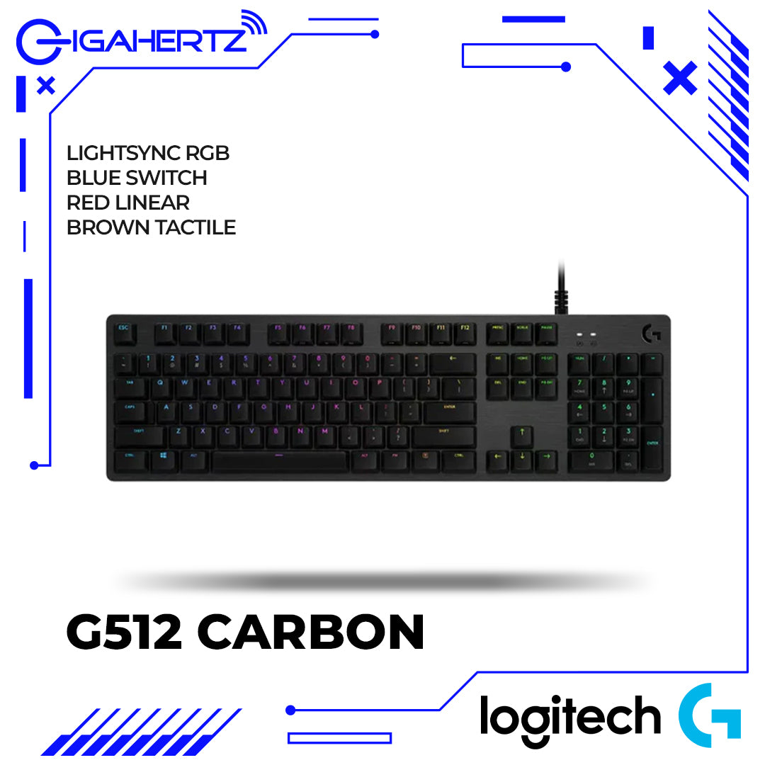 Logitech G512 Carbon LIGHTSYNC RGB Mechanical Gaming Keyboard