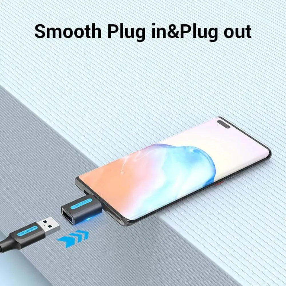 Vention USB-C Male to USB 2.0 Female OTG Adapter (480Mbps)