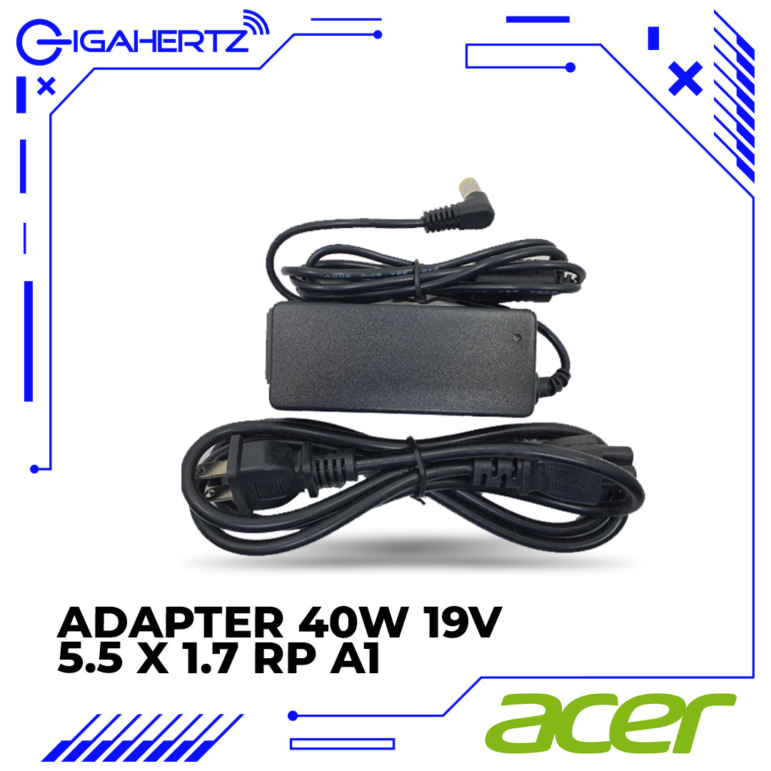 Acer Adapter 40W 19V 5.5 X 1.7 RP A1