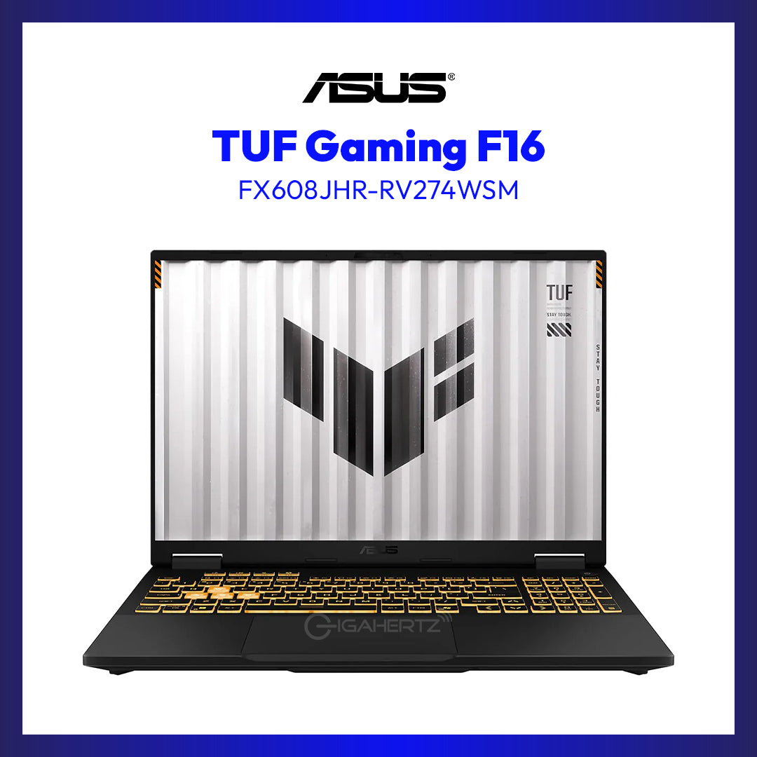 ASUS TUF Gaming F16 FX608JHR-RV274WSM Laptop (Jaeger Gray) | 16" FHD+ (1920x1200) 165Hz IPS | Core i7-14650HX | 16GB RAM | 1TB SSD | RTX 5050 | Windows 11 Home
