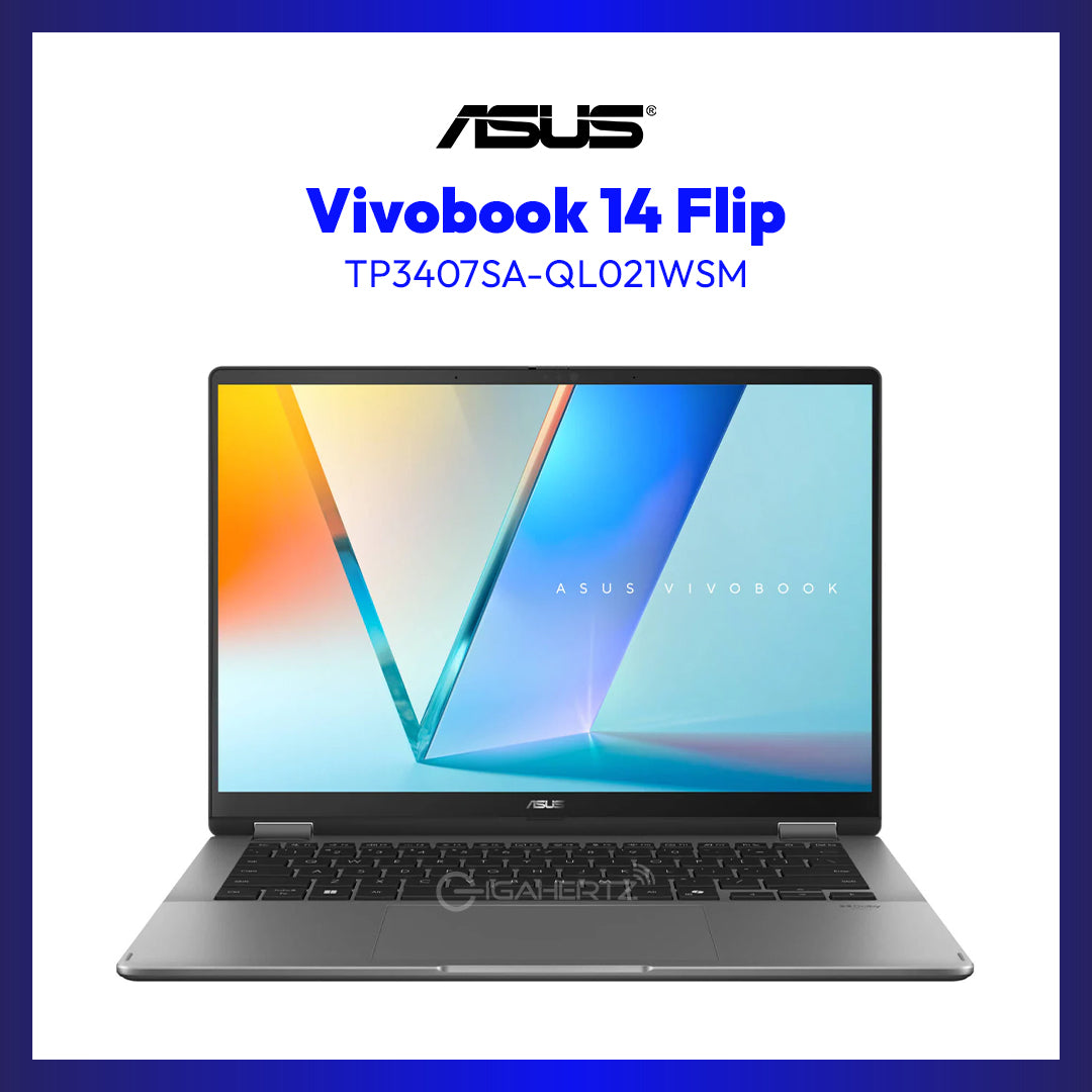 ASUS Vivobook 14 Flip TP3407SA-QL021WSM | 1TB SSD | 16GB RAM | Intel® Core™ Ultra 7 | 14" WUXGA OLED Touch Display | WIN11