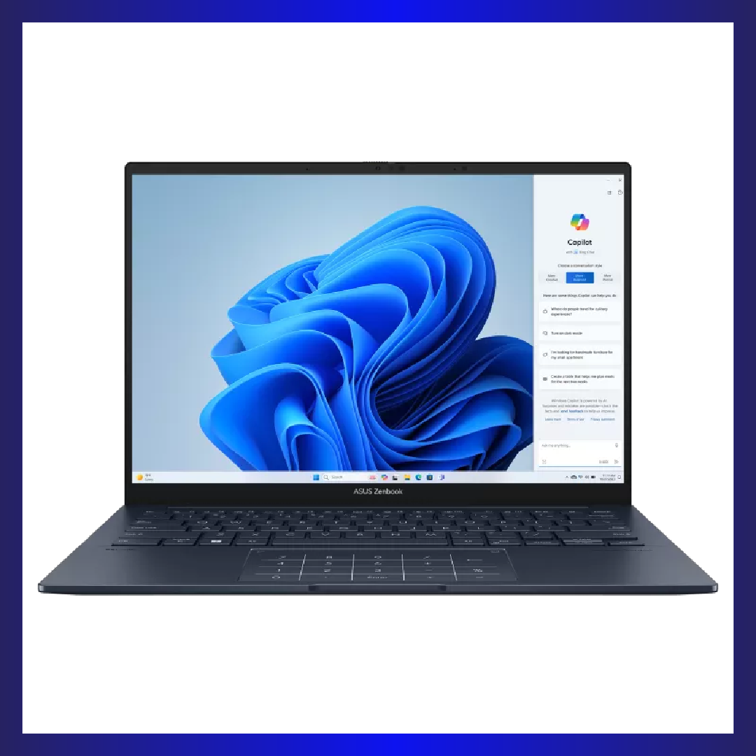 ASUS Zenbook 14 OLED UX3405MA-PP677WSM  Laptop (Ponder Blue) | 14" 3K (2880 x 1800) OLED 120Hz | Intel® Core™ Ultra 7 Processor 155H 1.4 GHz | 16GB RAM | 1TB SSD | Intel® Arc™ Graphics | Windows 11 Home