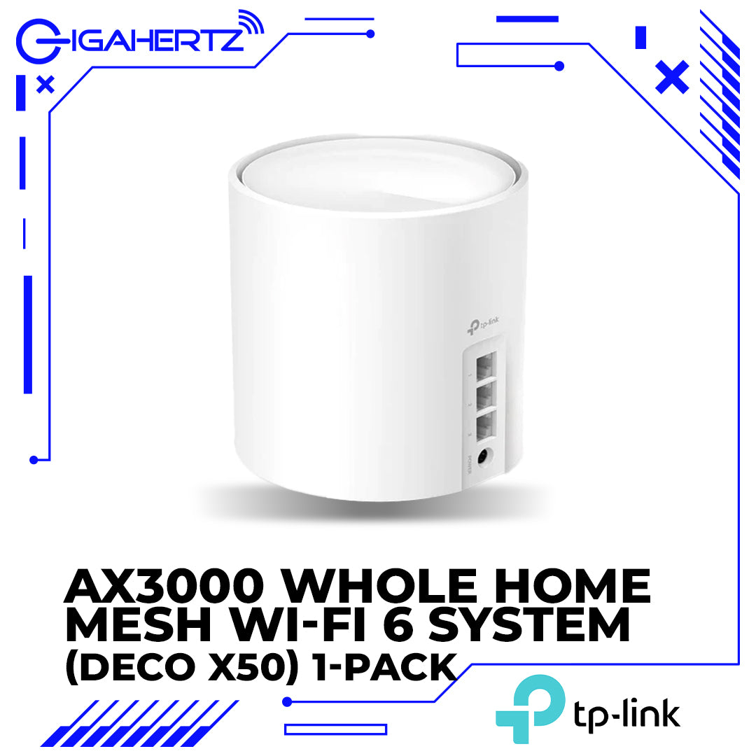 TP-Link AX3000 Whole Home Mesh Wi-Fi 6 System Compatible With Amazon Alexa (Deco X50) 1-Pack