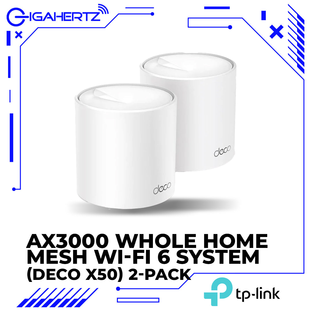 TP-Link AX3000 Whole Home Mesh Wi-Fi 6 System Compatible With Amazon Alexa (Deco X50) 2-Pack