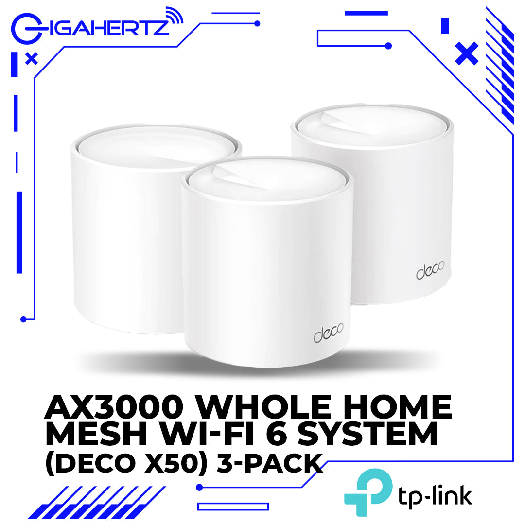 TP-Link AX3000 Whole Home Mesh Wi-Fi 6 System (Deco X60) 3-Pack