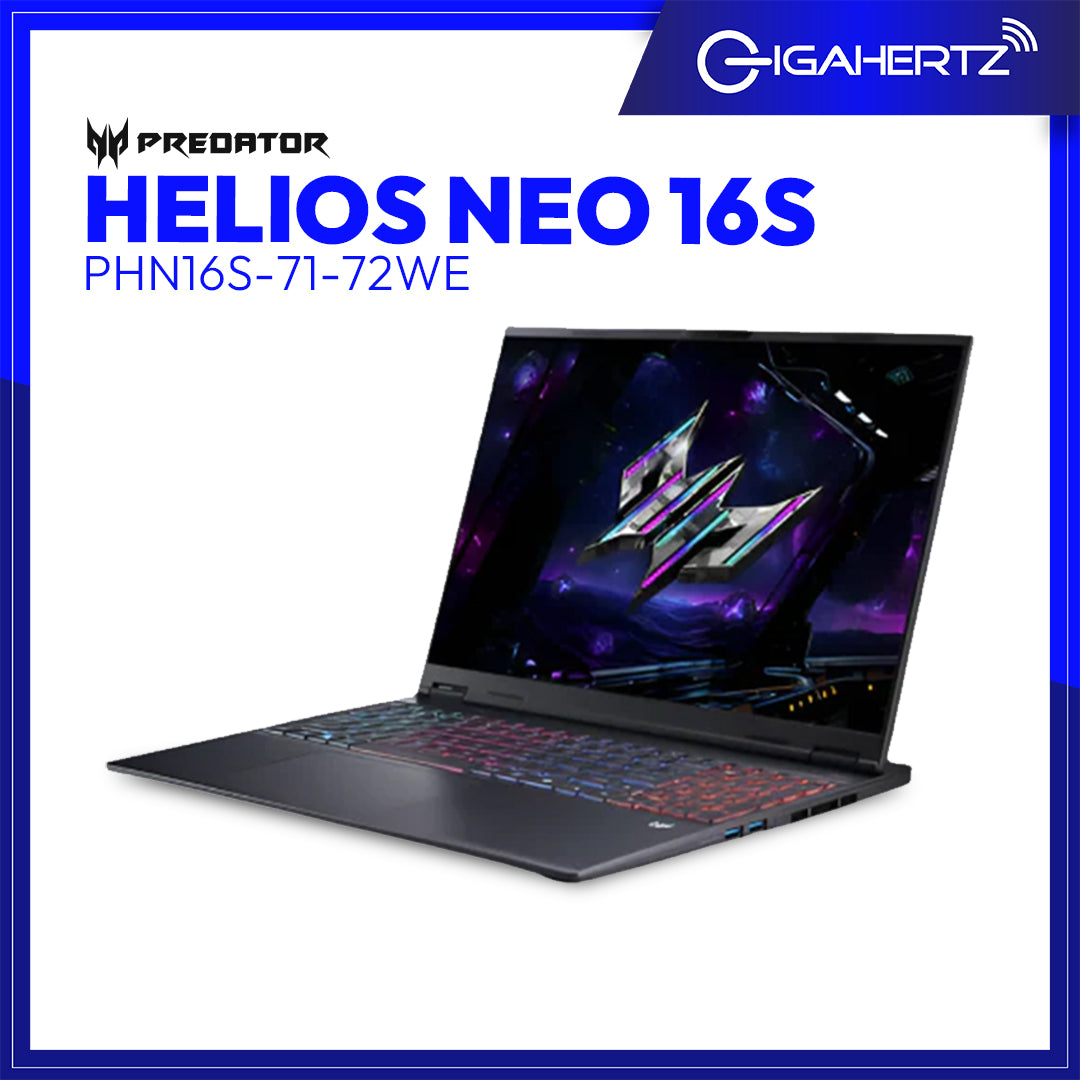 Acer Predator Helios Neo 16S PHN16S-71-72WE | 16" WQXGA | Intel Core Ultra 7 255HX | GeForce RTX 5060 | 16GB RAM | 512GB SSD | WIN 11