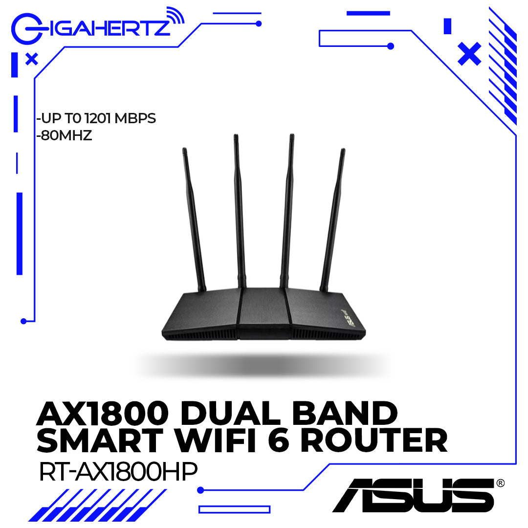 Asus AX1800 Dual Band Smart Wifi 6 Router RT-AX1800HP