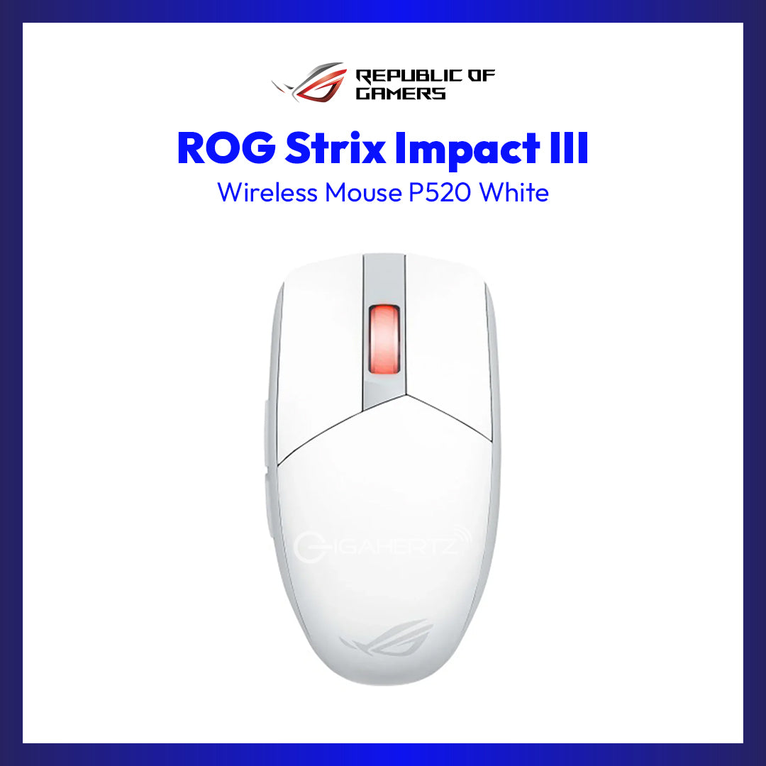 Asus ROG Strix Impact III Wireless Mouse P520 (White) KB-ASUS ROG STRIX SCOPE II X XA14