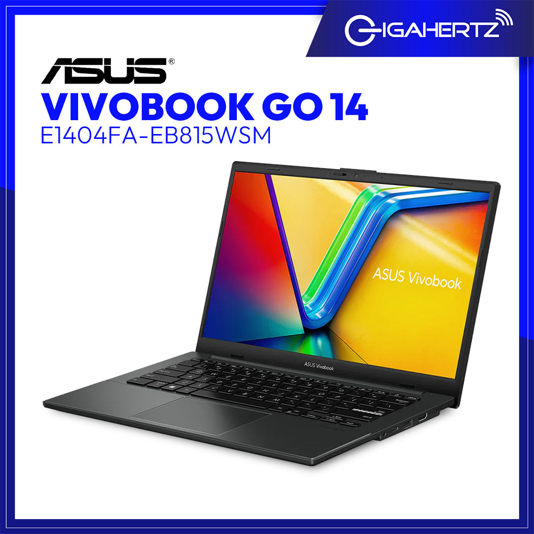 Asus Vivobook Go 14 E1404FA-EB815WSM | 14" FHD (1920x1080) IPS | Ryzen 5 7520U | 16GB RAM | 512GB SSD | AMD Radeon Graphics | Windows 11 Home