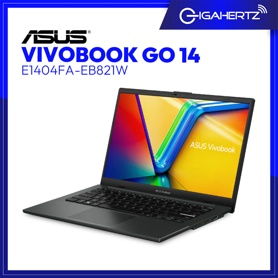 Asus Vivobook Go 14 E1404FA-EB821W 14″ FHD | Ryzen 3 7320U | 8GB LPDDR5 | 512GB SSD | Black