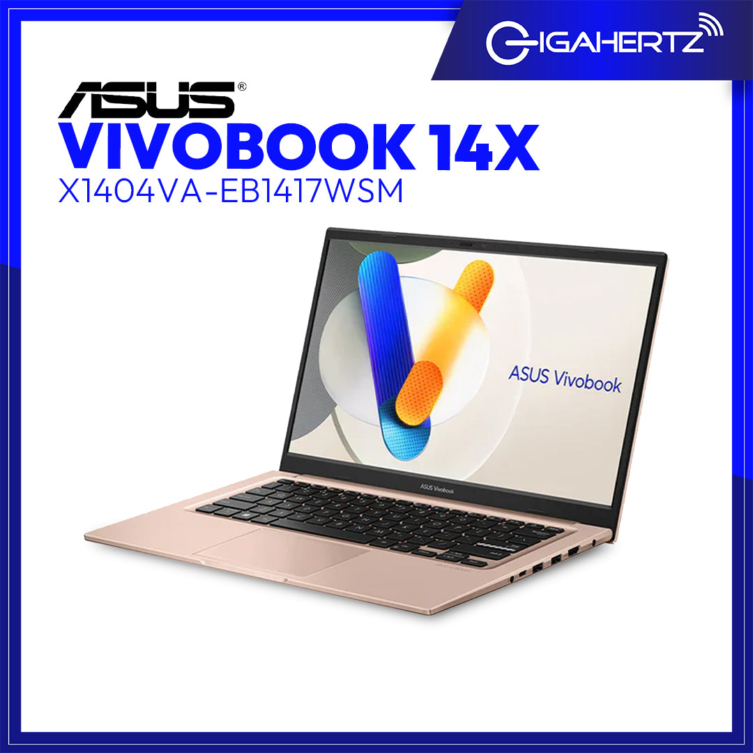 Asus Vivobook X1404VA-EB1417WSM (Terra Cotta) | 14" FHD |  Intel Core 5 Processor 120U | Intel UHD Graphics | 16GB RAM | 512GB SSD | WIN 11