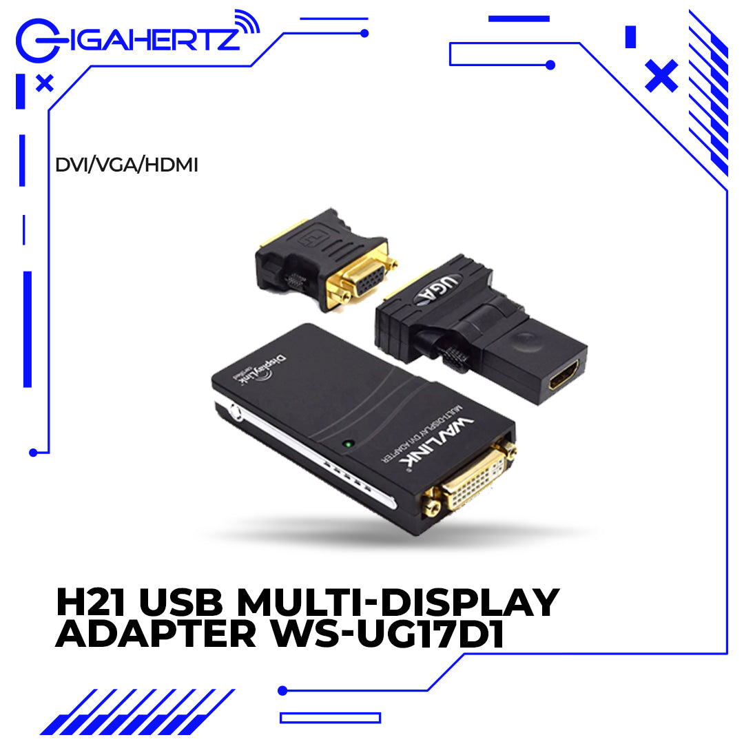 Gen H21 USB Multi-Display Adapter (DVI, VGA, HDMI) WS-UG17D1