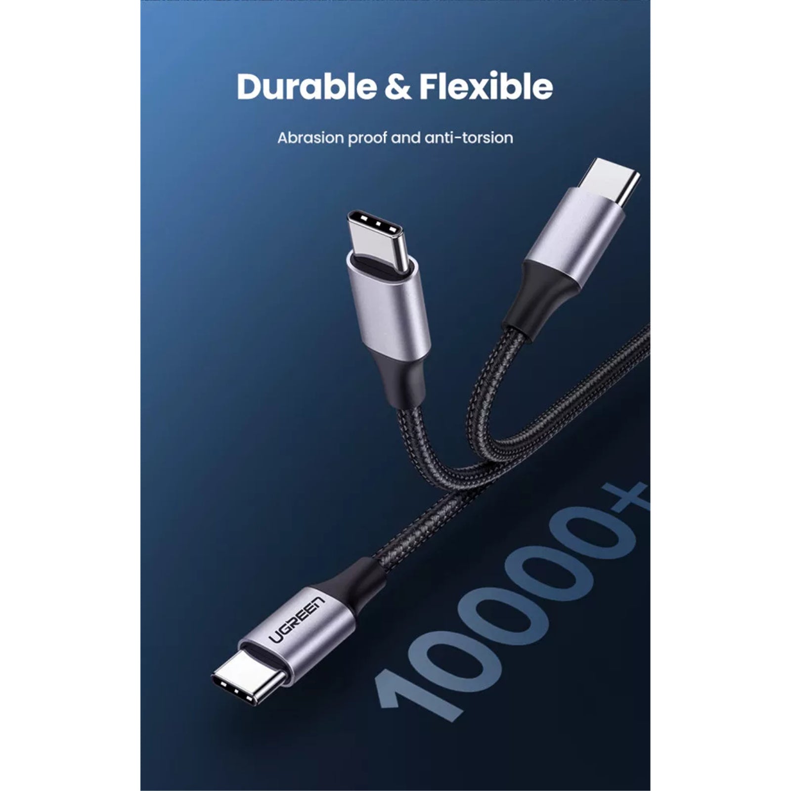 UGREEN 60W 1m USB-C To USB-C Data Cable (50150)