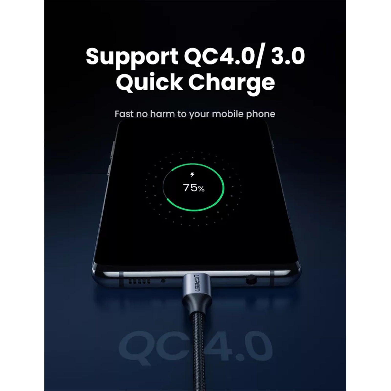 UGREEN 60W 1m USB-C To USB-C Data Cable (50150)
