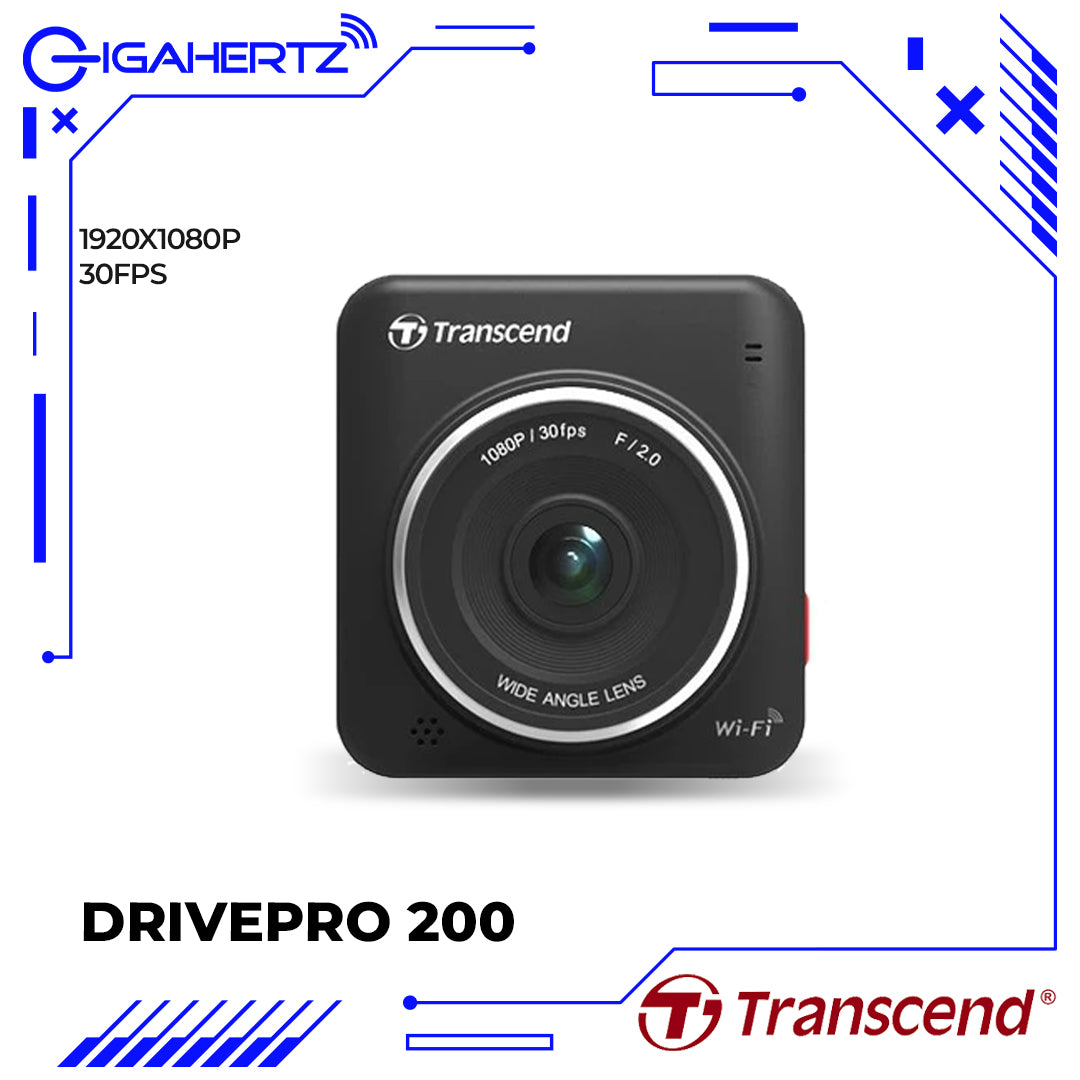 Transcend DrivePro 200 Full HD Car Video Recorder Gigahertz