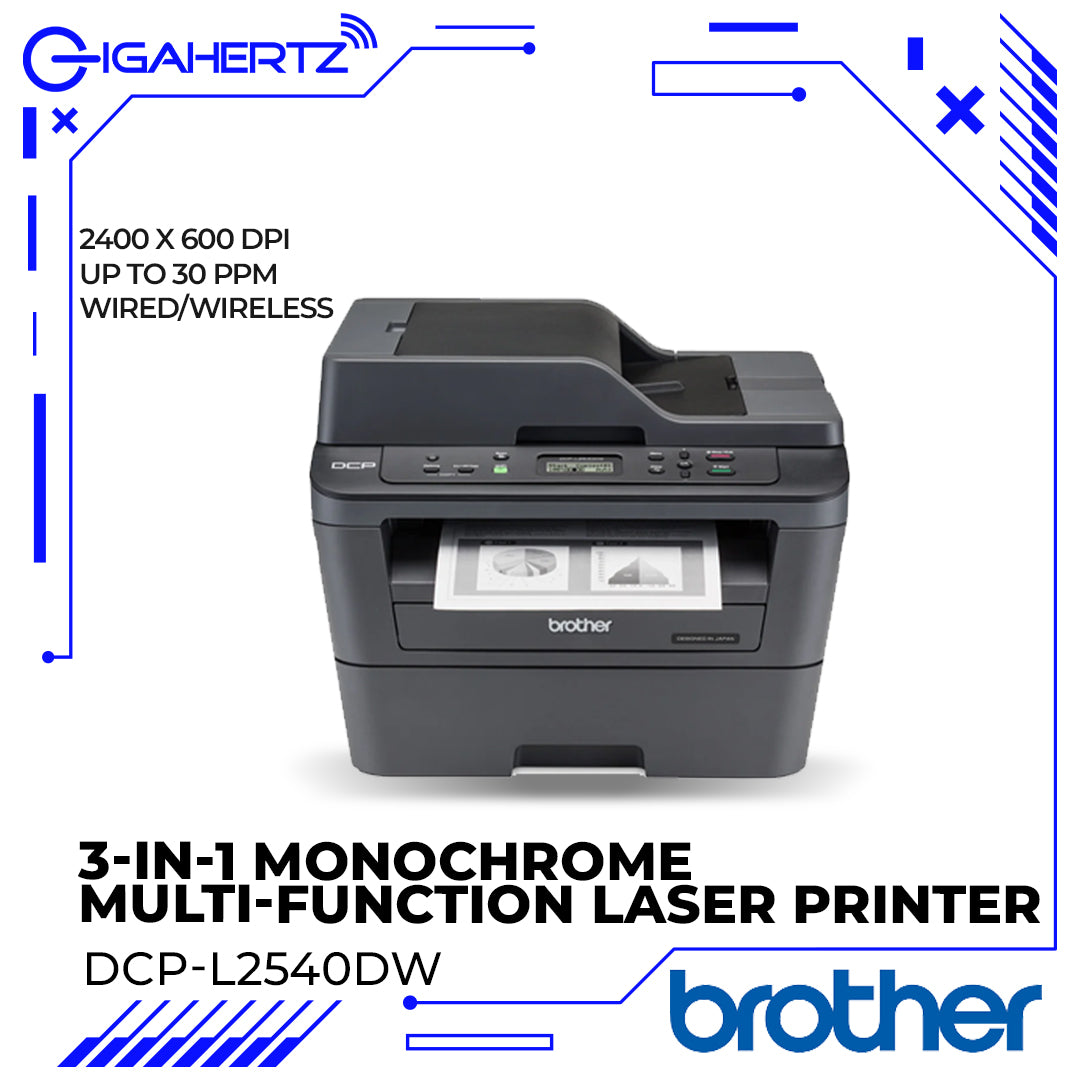 Brother 3-in-1 Monochrome Multi-Function Center Printing and Wireless Laser Printer