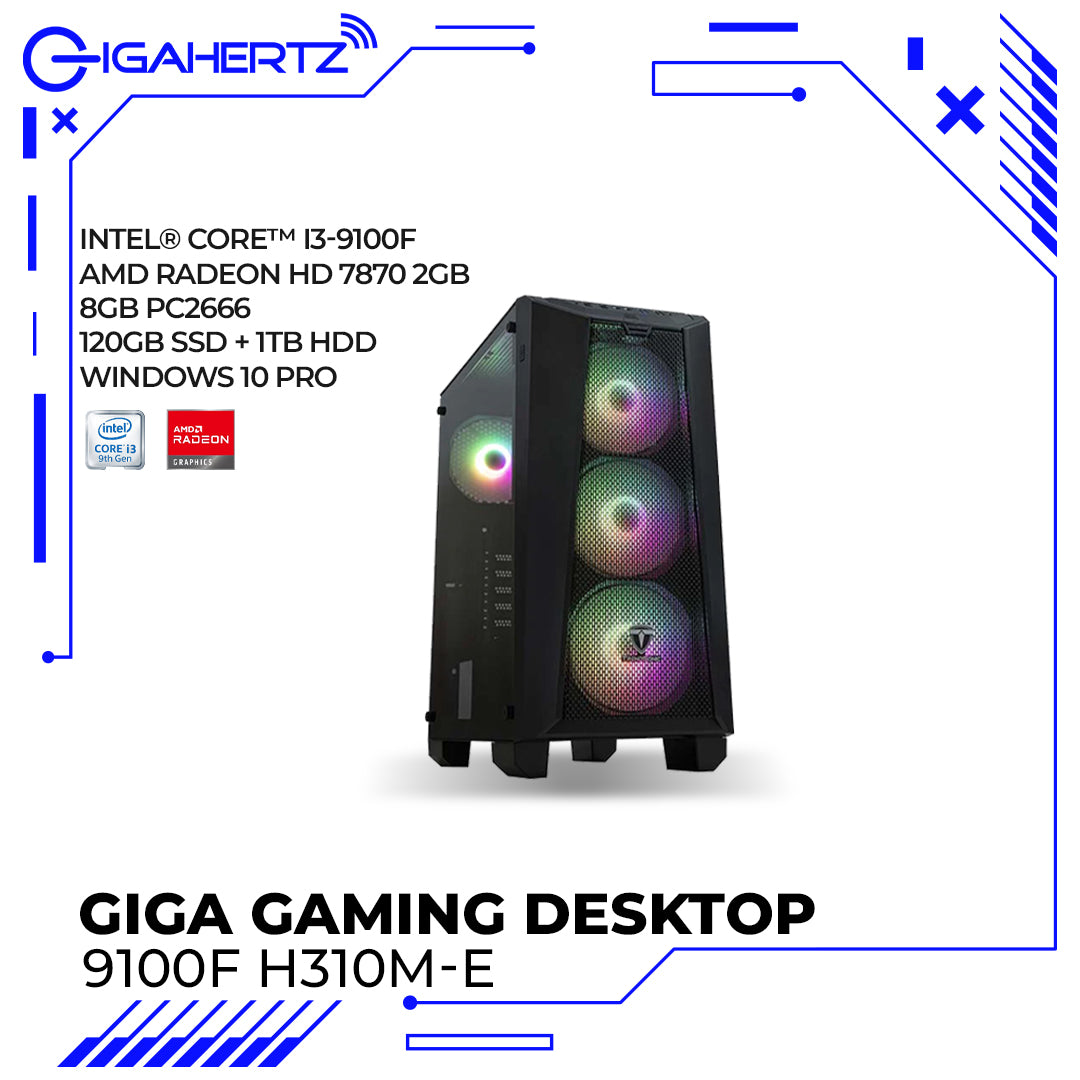 Giga Gaming Desktop 9100F H310M-E