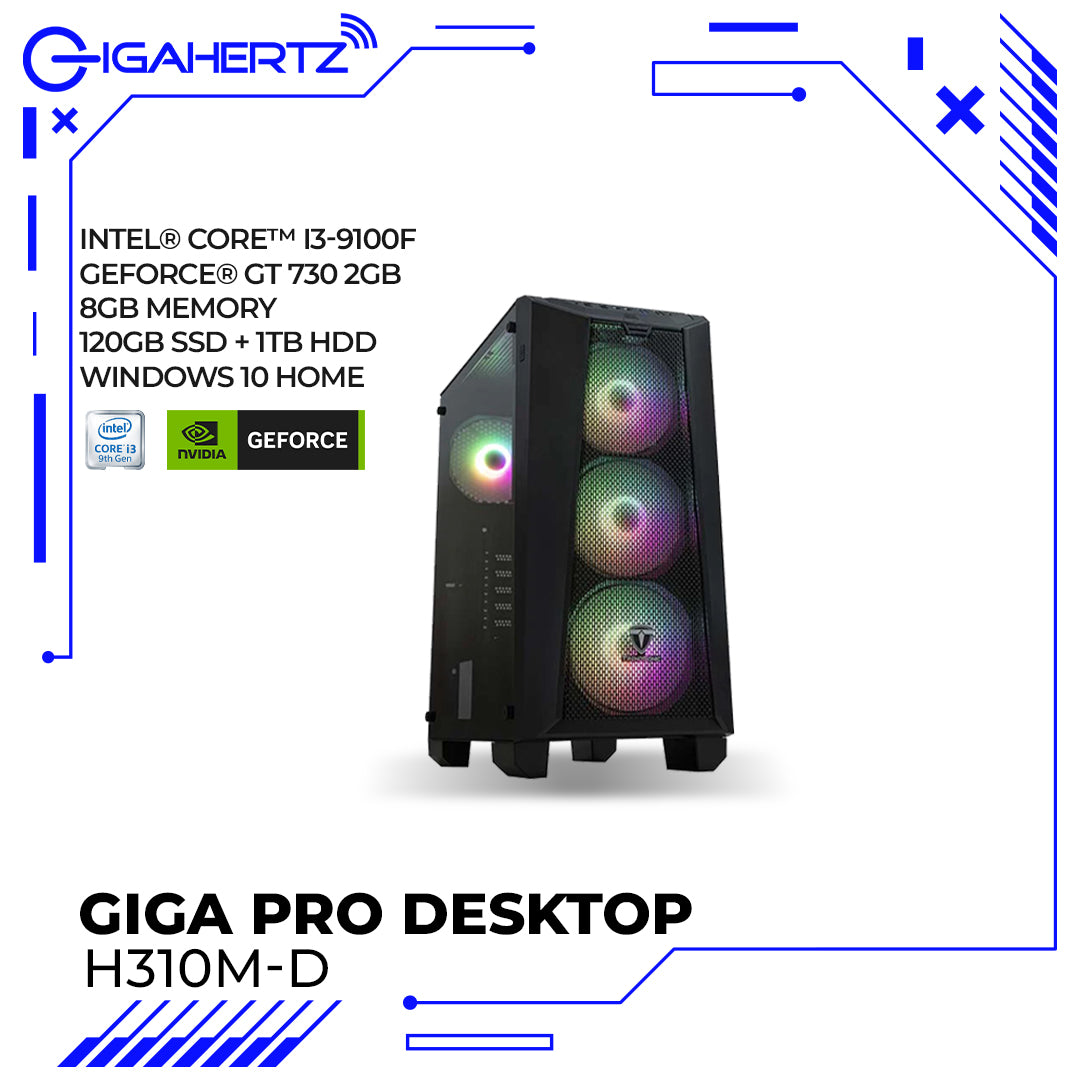 Giga Pro Desktop Intel® Core™ i3-9100F H310M-D R2.0