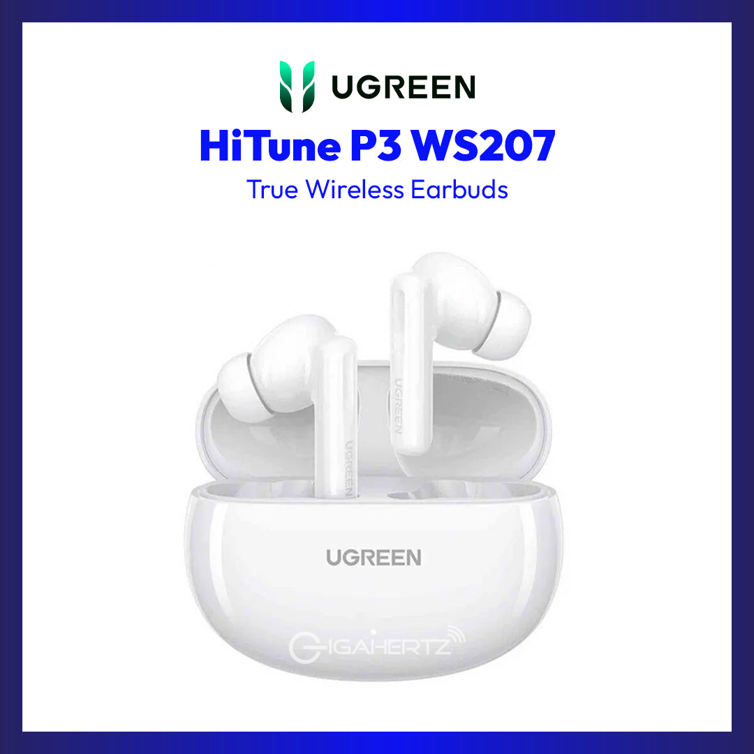 Ugreen HiTune P3 WS207 True Wireless Earbuds (White)