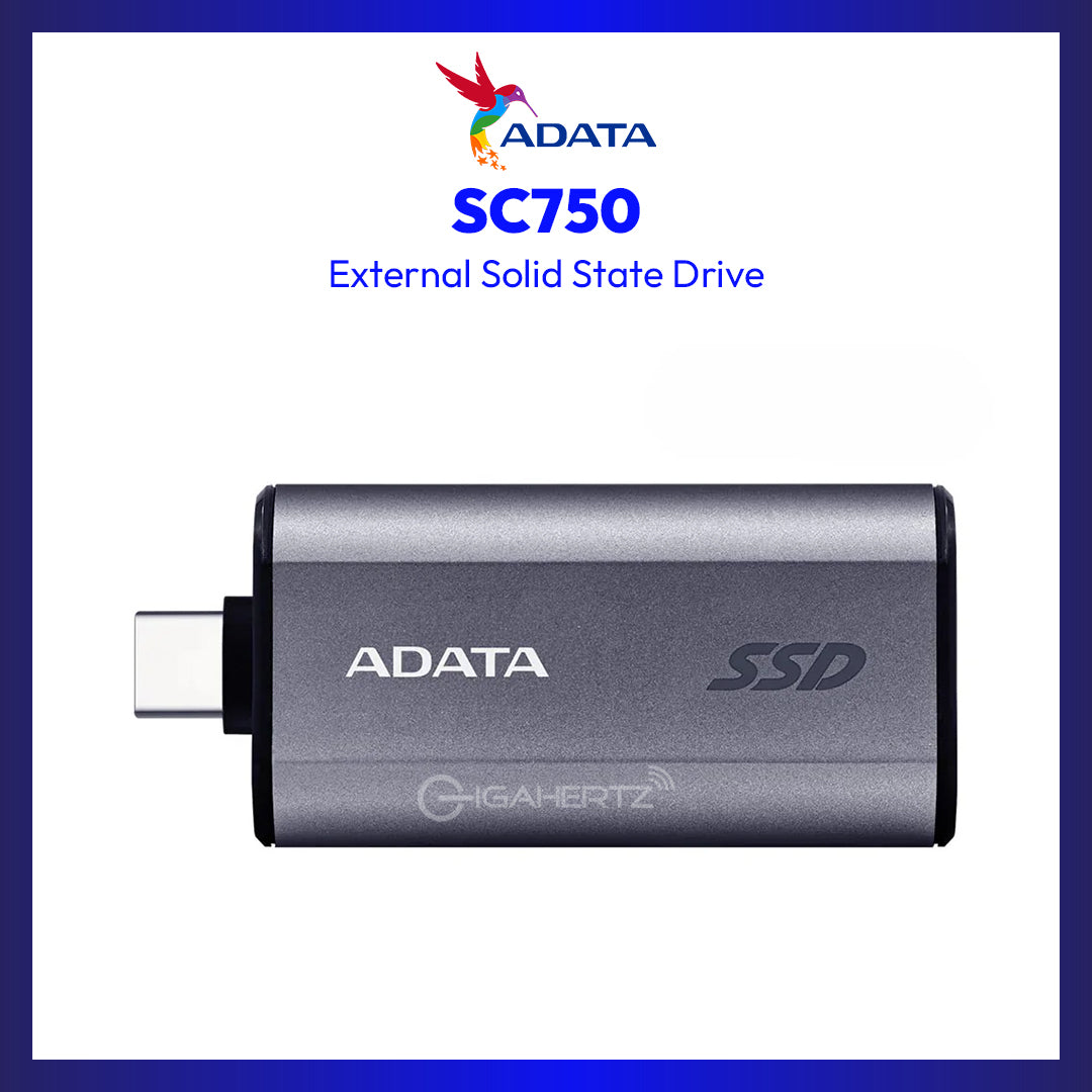 ADATA SC750 USB 3.2 Gen2 Type-C External SSD (500GB)