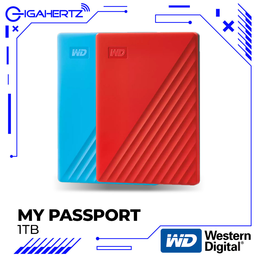 WD 1TB My Passport Portable External Hard Drive