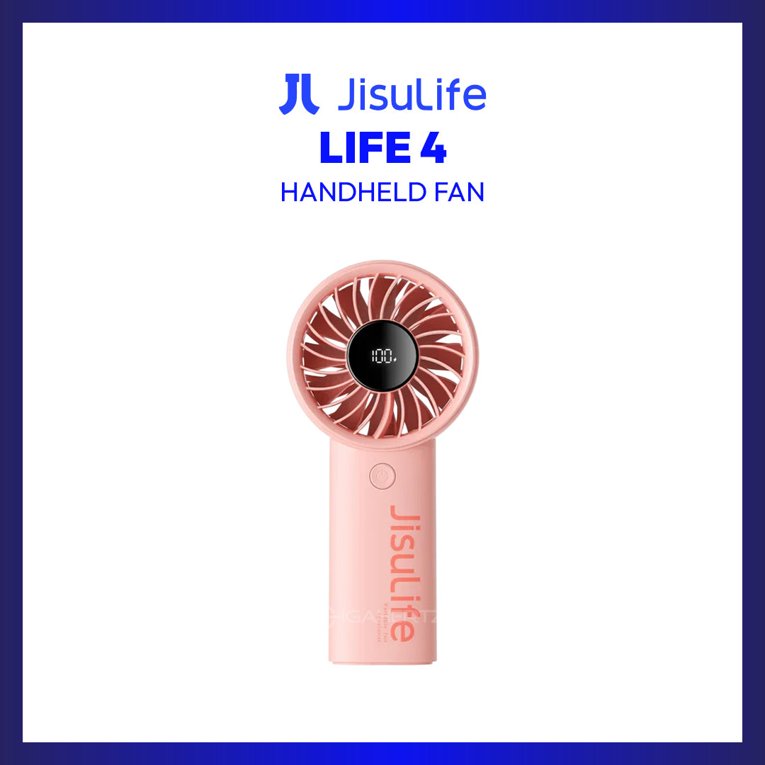 JisuLife Handheld Fan Life 4 Pink