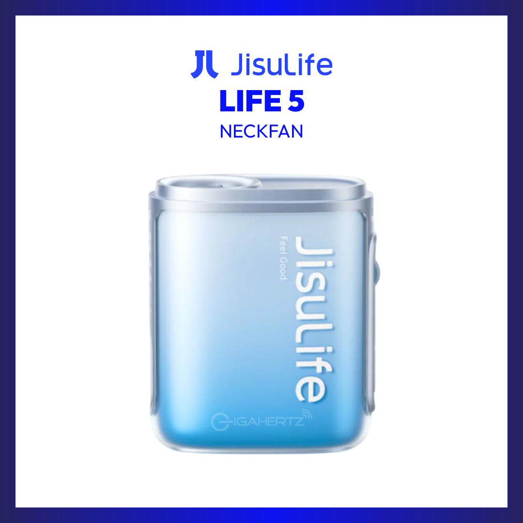 JisuLife Neck Fan Ventilator Portable and Wearable Life5 (Blue)