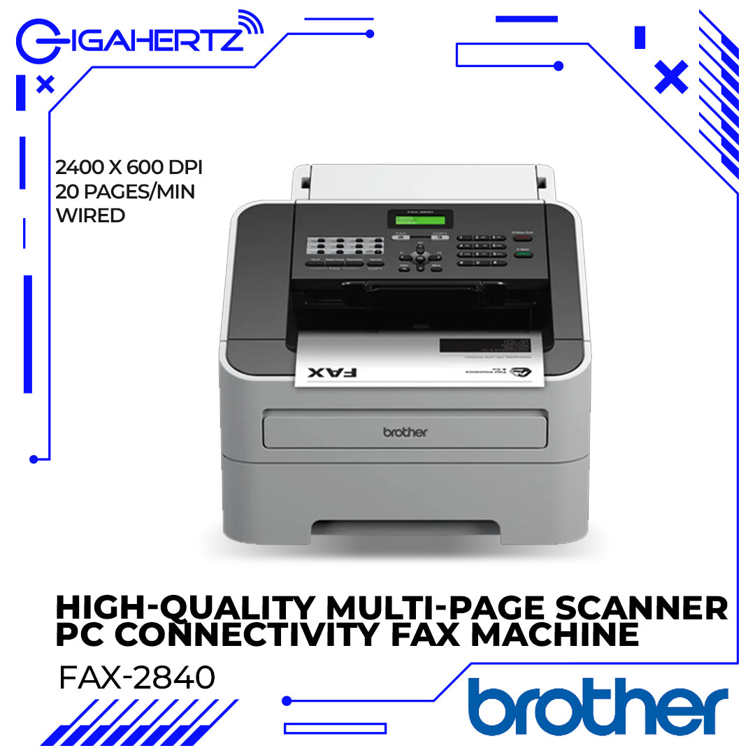 Brother High-Quality Multi-Page Scanner With PC Connectivity Fax Machine