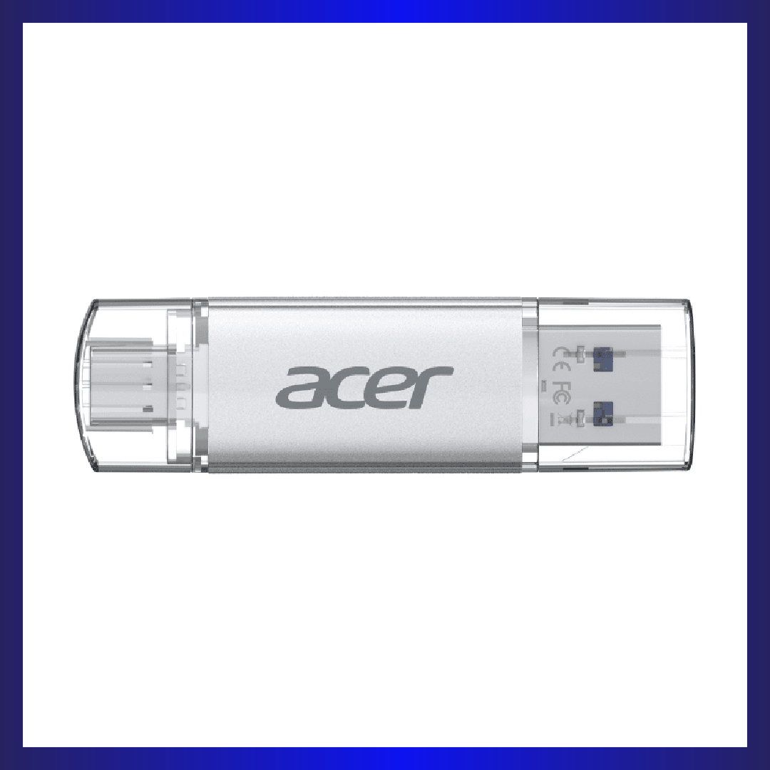 Acer UT300 64GB Dual Port USB 3.2 Flash Drive