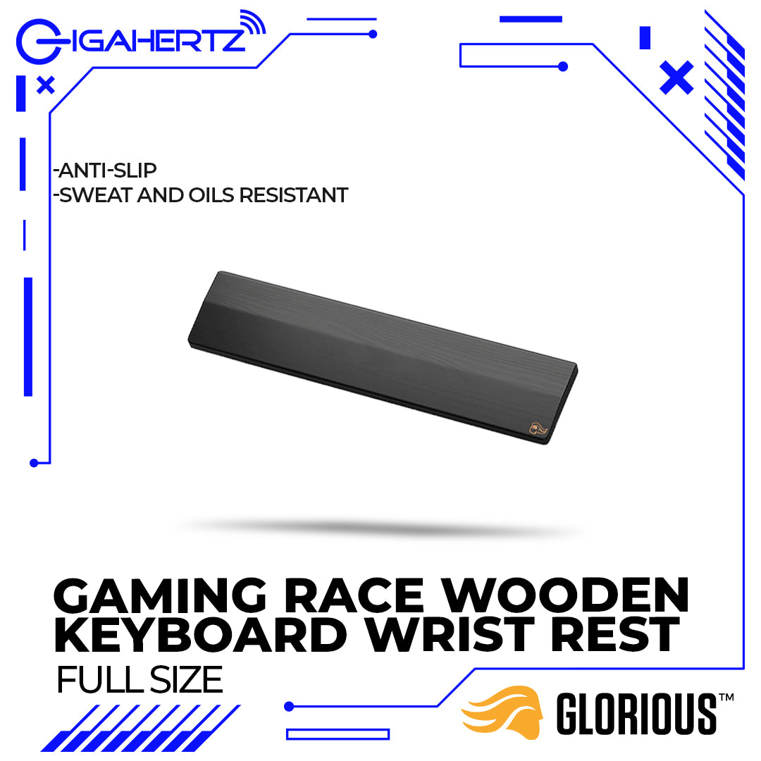 Glorious Gaming Race Wooden Keyboard Wrist Rest Fits (Full Size)