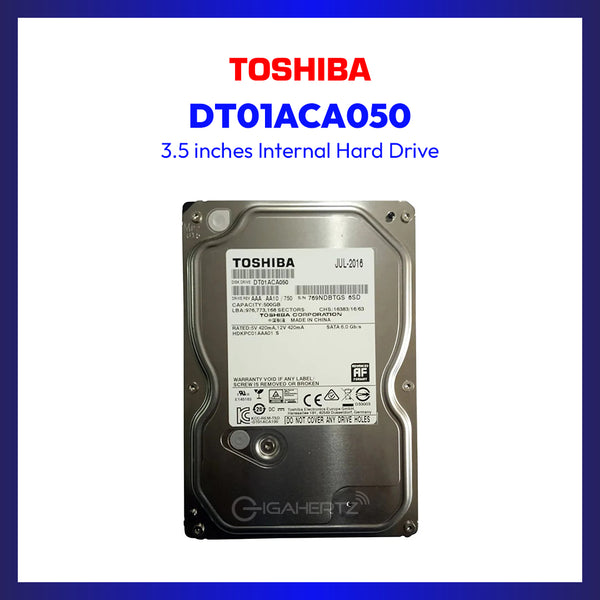 Toshiba DT01ACA050 500GB Internal HDD | Gigahertz