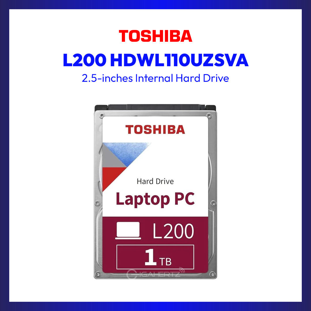 Toshiba L200 Mobile 2.5" 7mm 1TB SATA HDD 'Bulk' (HDWL110UZSVA)