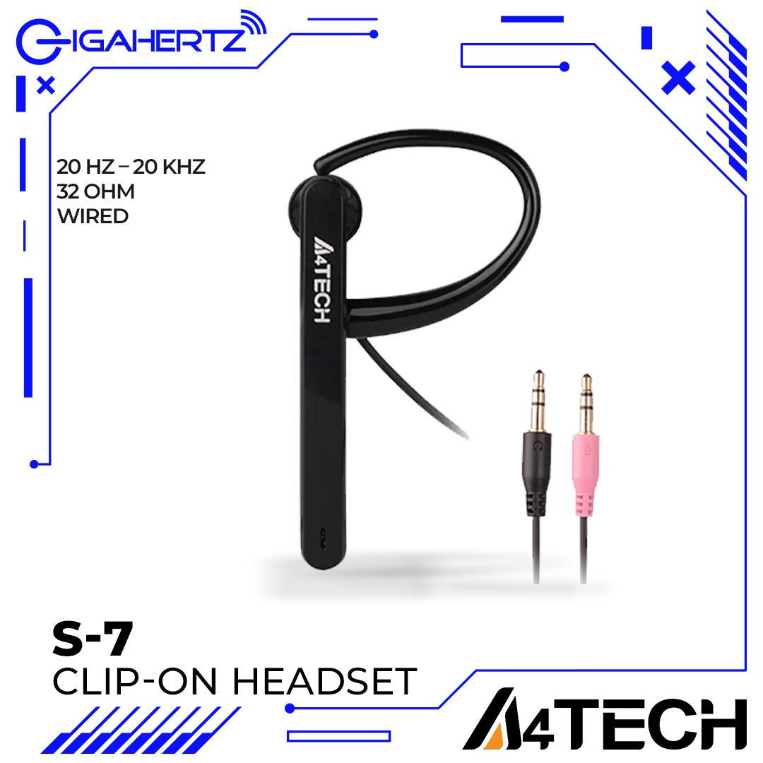 A4Tech S-7 Chat Mate Clip-On Headset