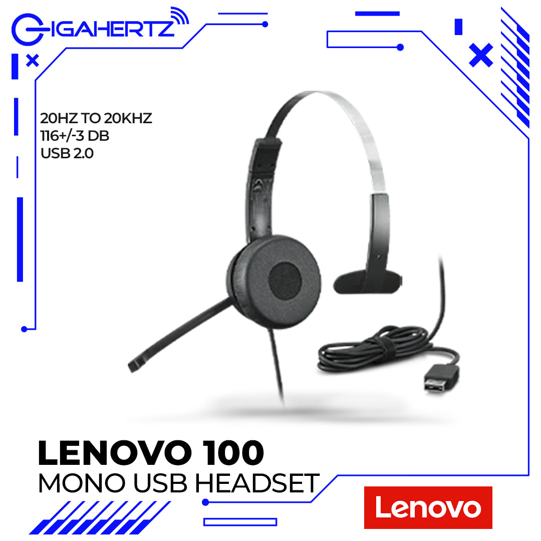 Lenovo 100 Mono USB Headset