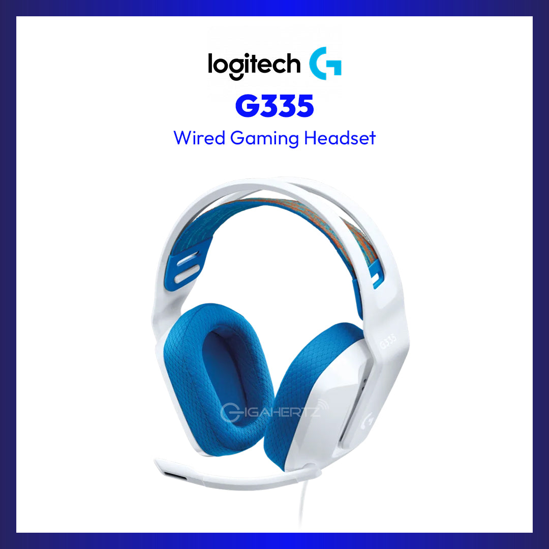 Logitech G335 Wired Gaming Headset (White)
