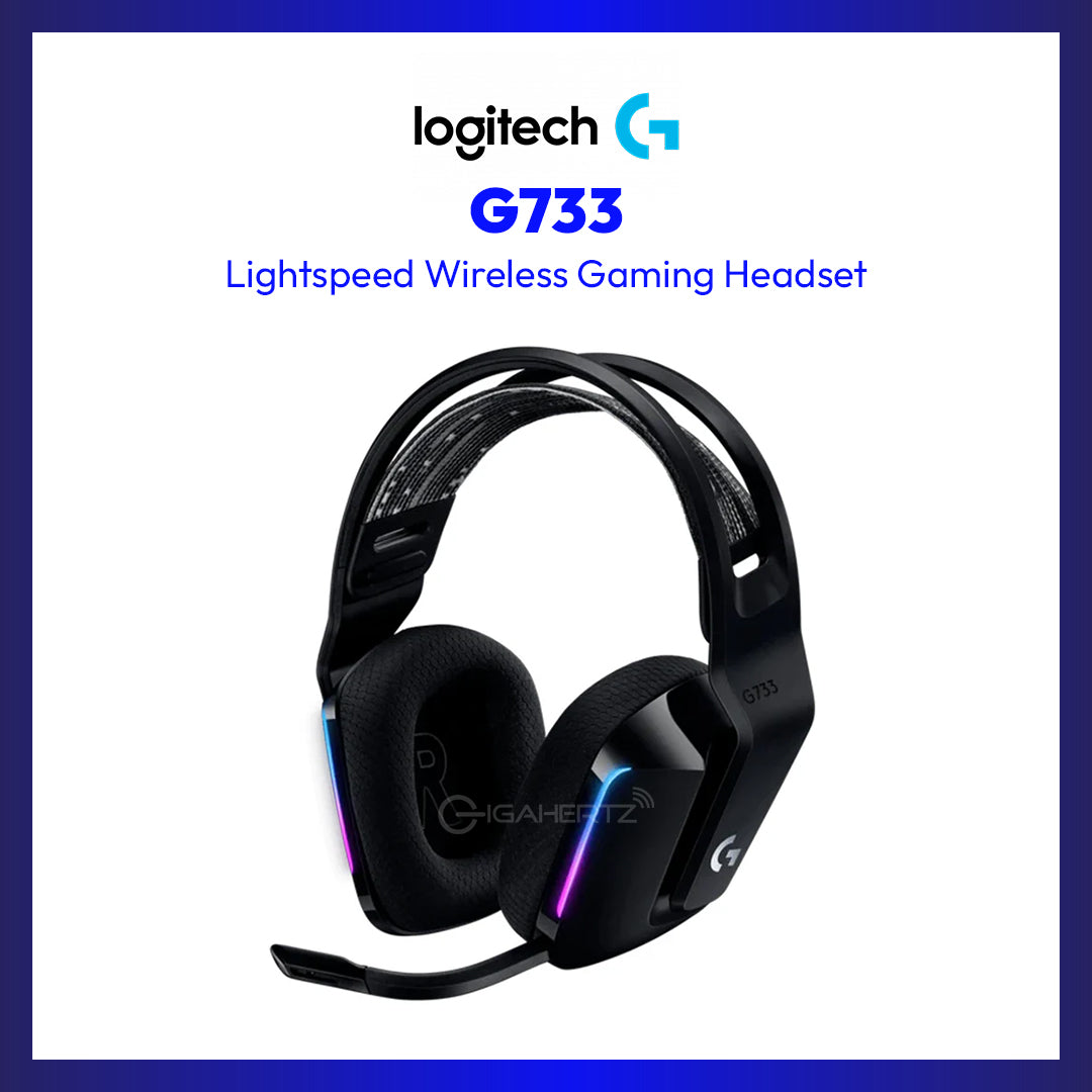 Logitech G733 Lightspeed Wireless RGB Gaming Headset (BLACK)