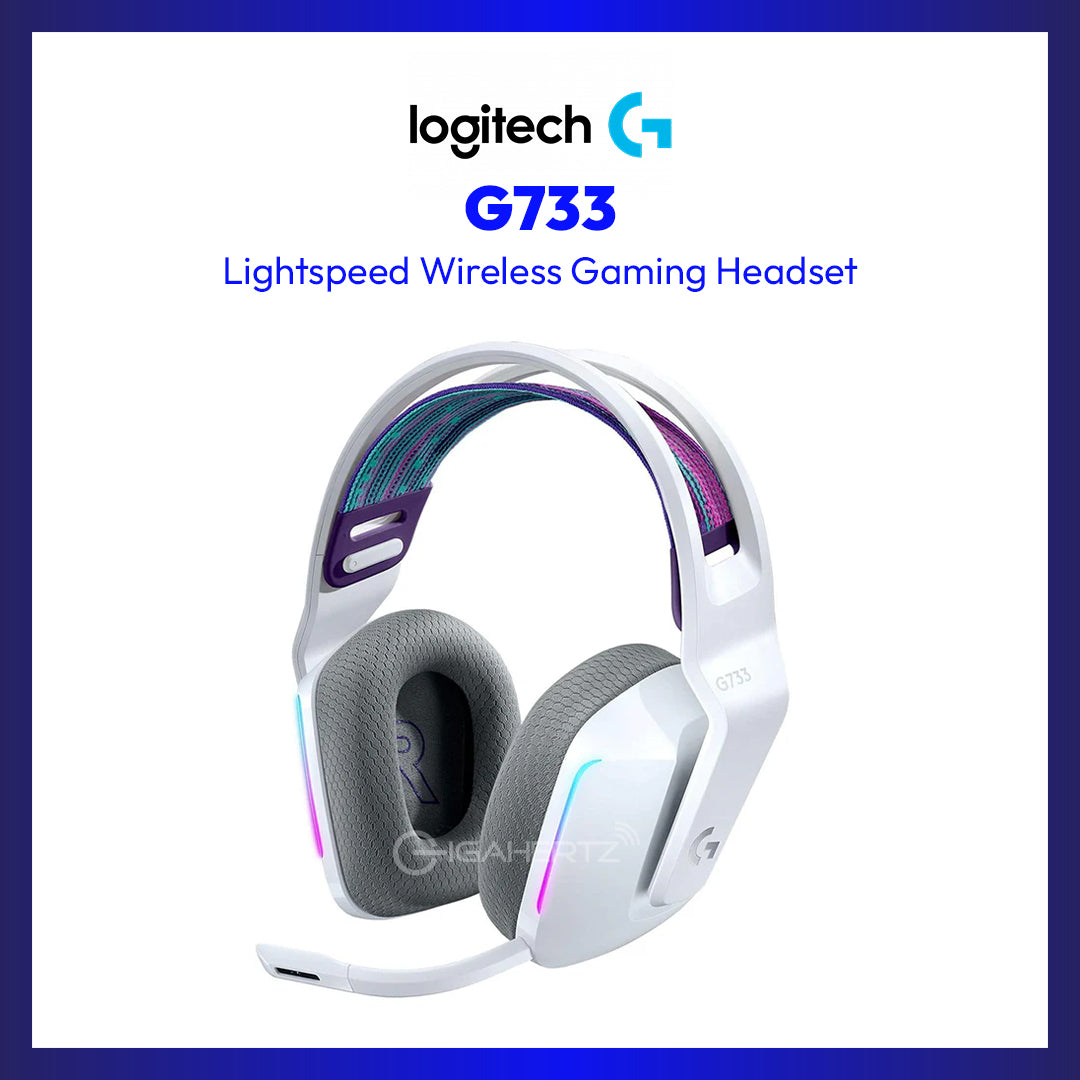 Logitech G733 Lightspeed Wireless RGB Gaming Headset (White)