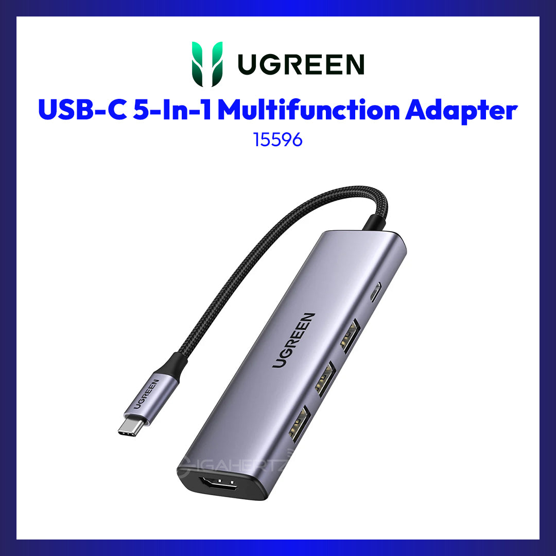 UGreen 15596 USB-C 5-In-1 Multifunction Adapter
