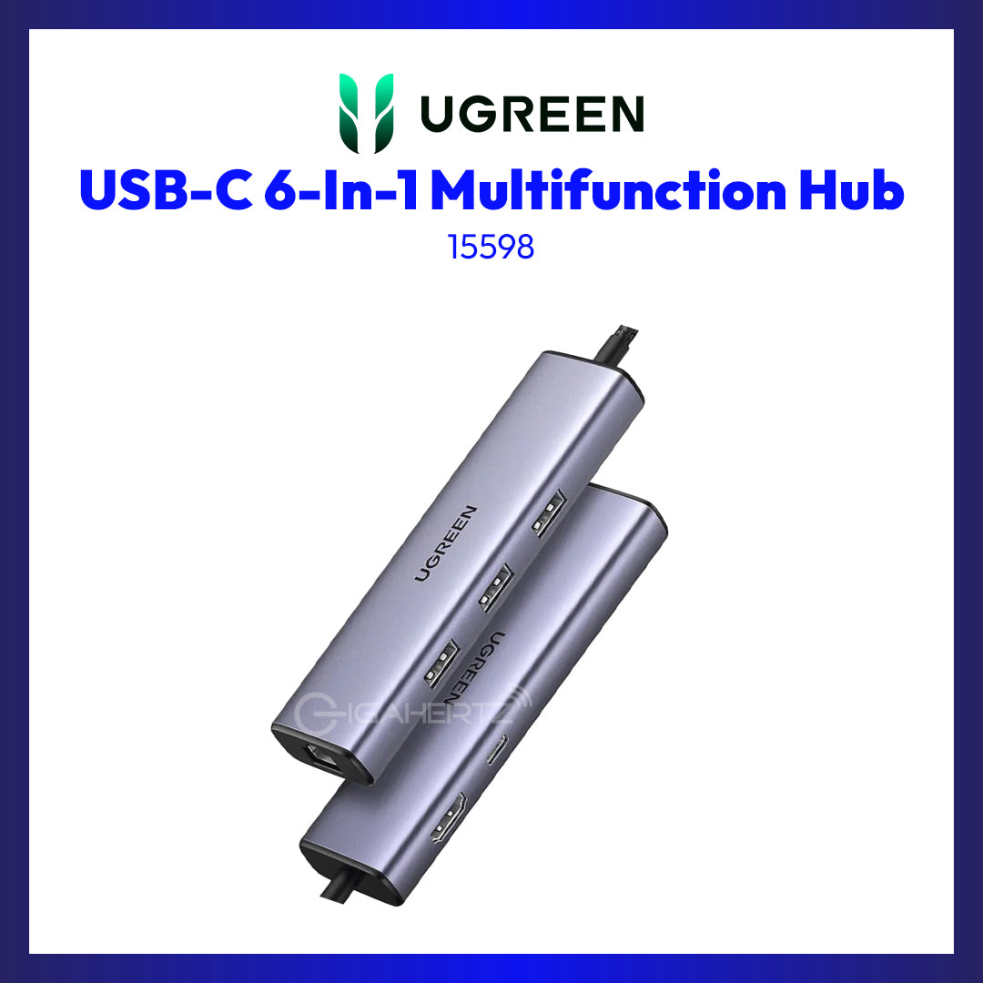 UGreen 15598 UGREEN USB-C 6-In-1 Multifunction Hub