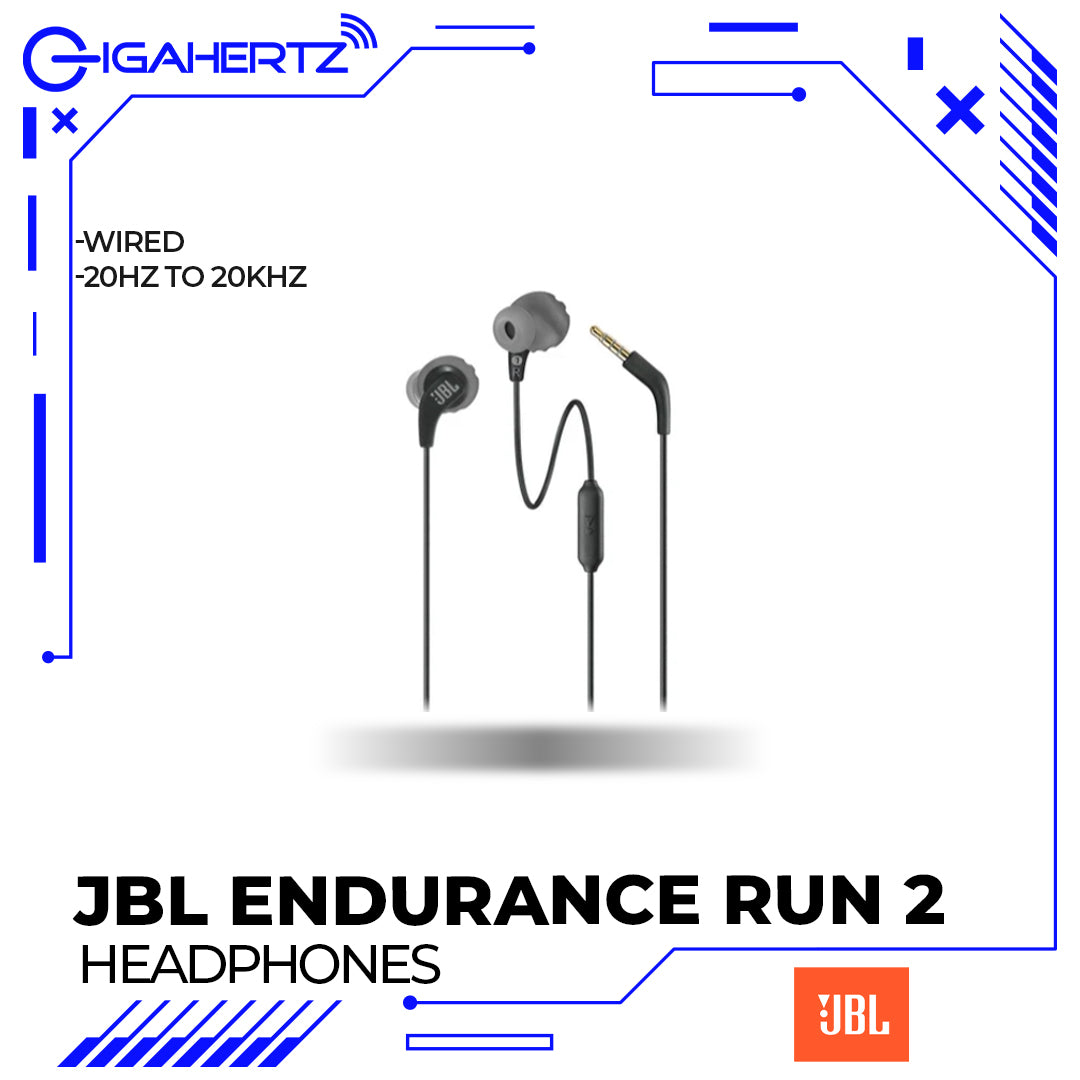 JBL Endurance Run 2 Wired Waterproof Sports In-Ear Headphones
