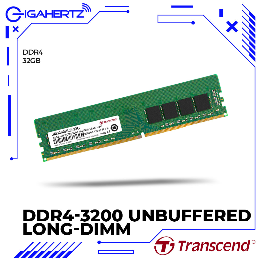 Transcend DDR4-3200 Unbuffered Long-DIMM
