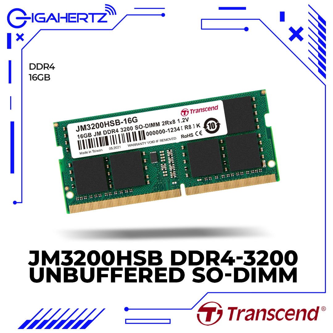 Transcend JM3200HSB DDR4-3200 Unbuffered SO-DIMM