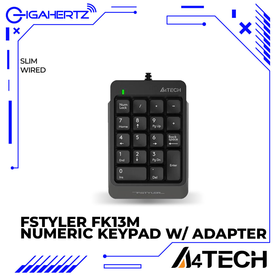 A4Tech FStyler FK13M Numeric Keypad W/ Adapter