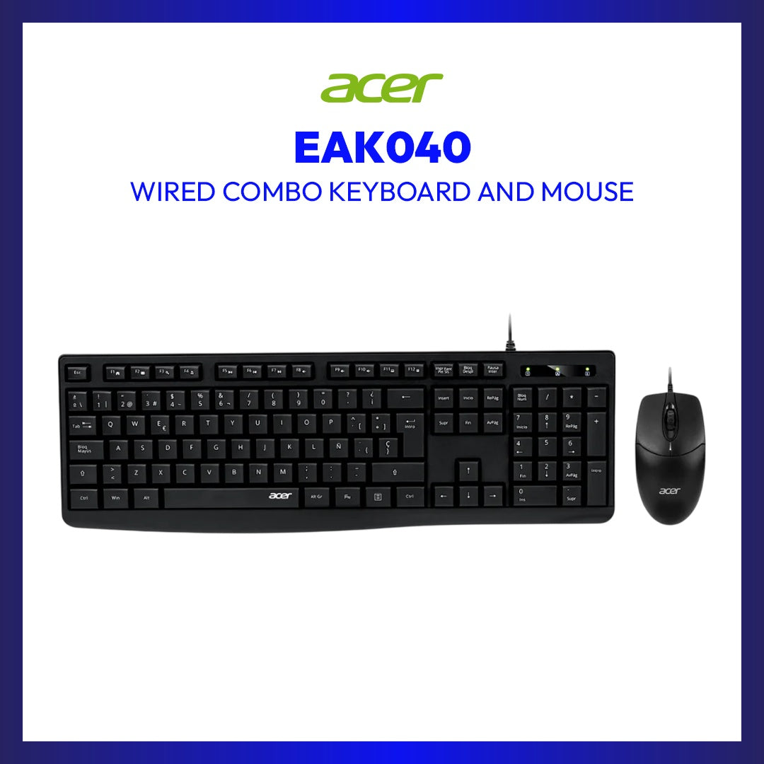 Acer EAK040 Wired Combo Keyboard and Mouse