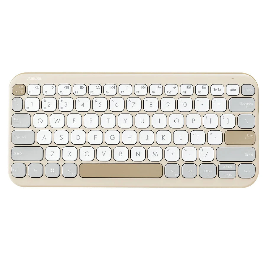 Asus Marshmallow KW100 Wireless Keyboard (Iridescent White)
