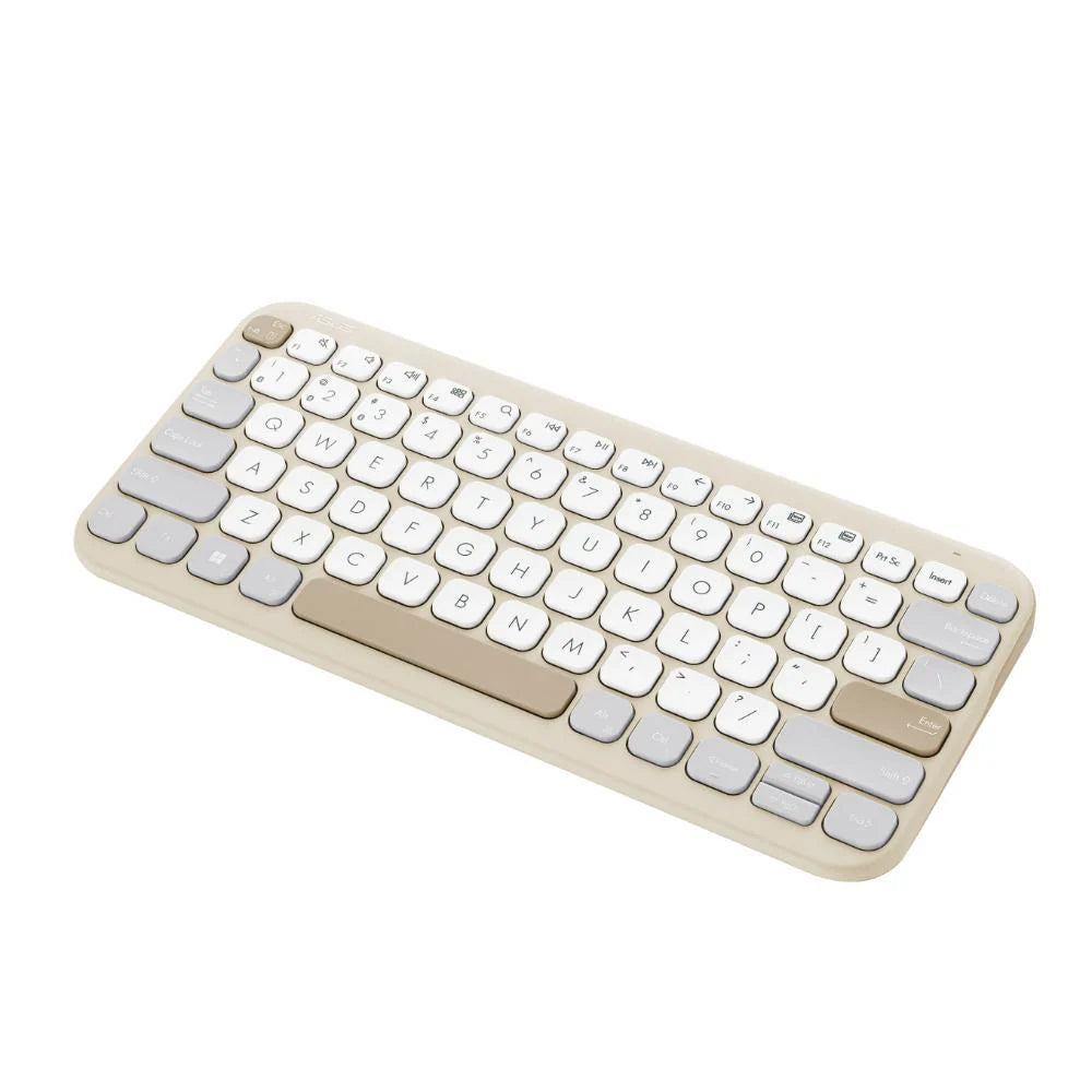 Asus Marshmallow KW100 Wireless Keyboard (Iridescent White)