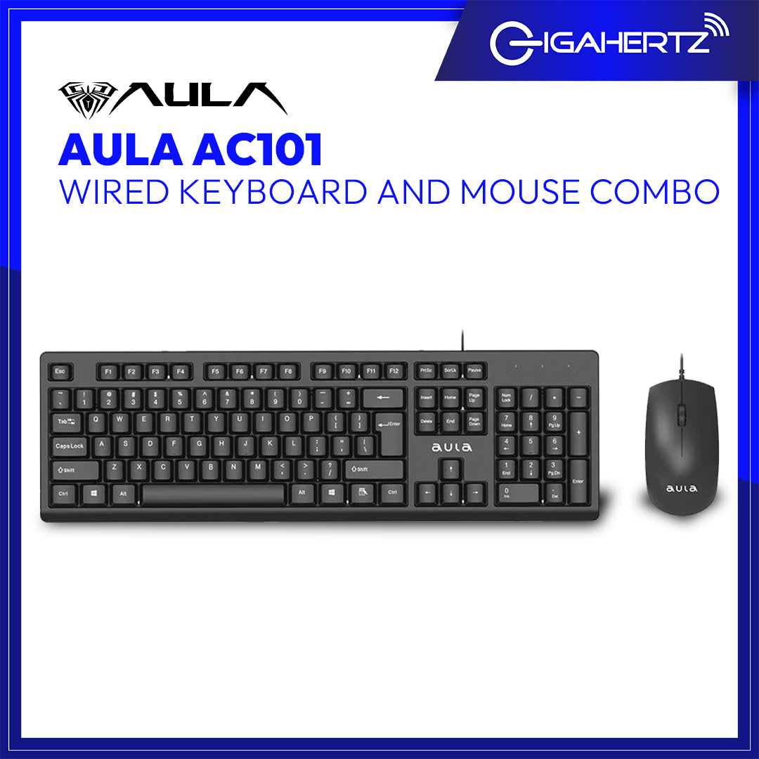 Aula AC101 Wired Keyboard and Mouse Combo