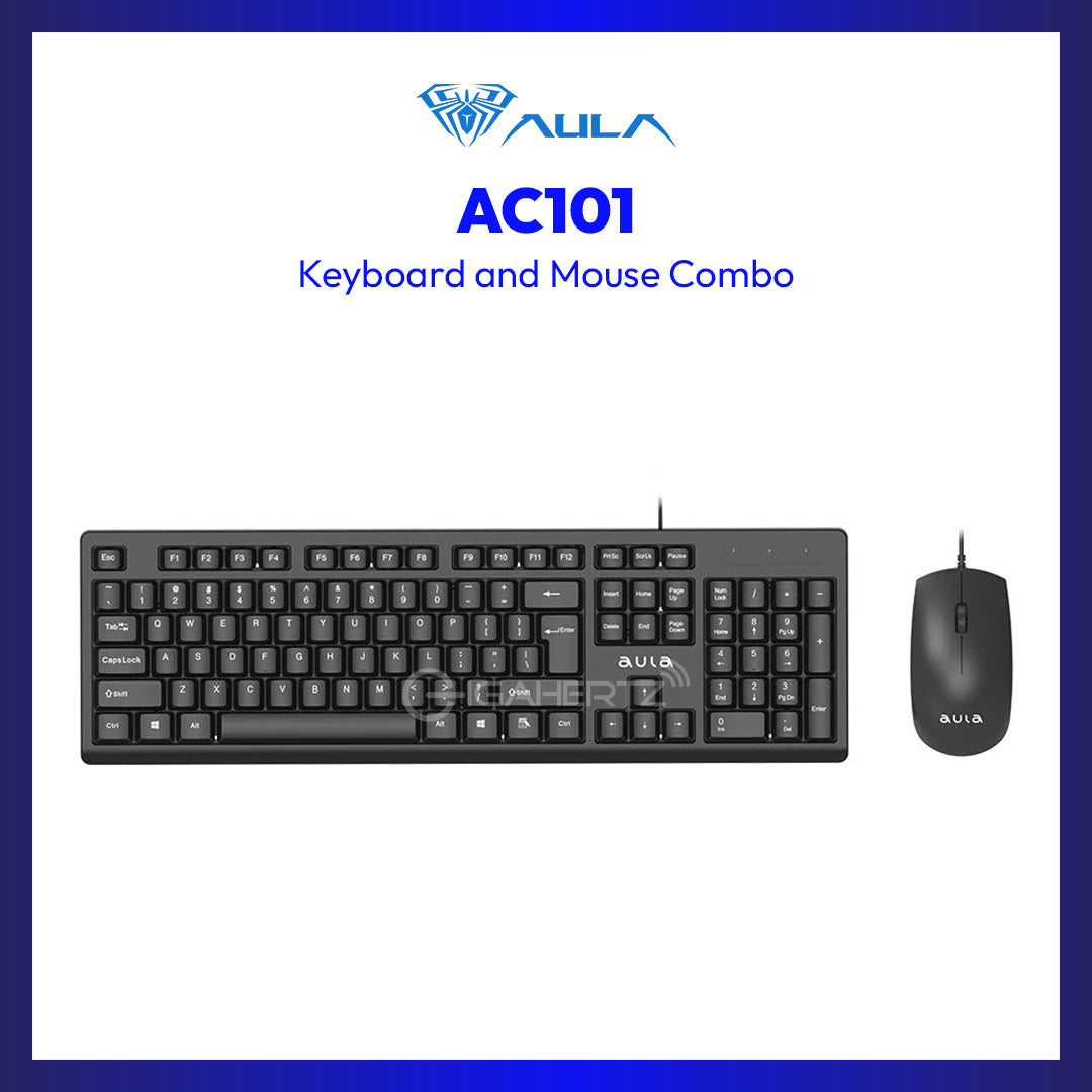 Aula AC101 Wired Keyboard and Mouse Combo