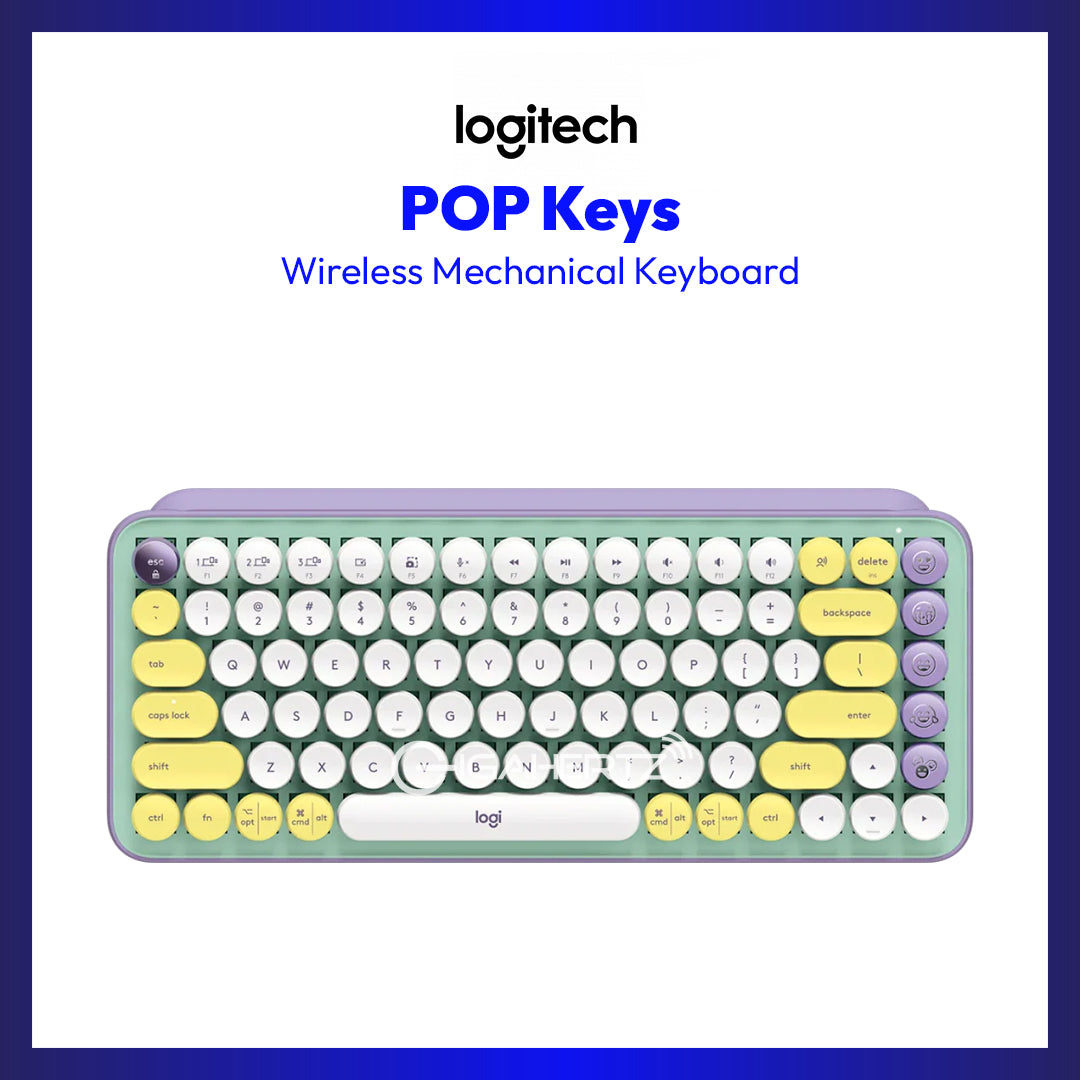 Logitech POP Keys Wireless Mechanical Keyboard With Customizable Emoji Keys